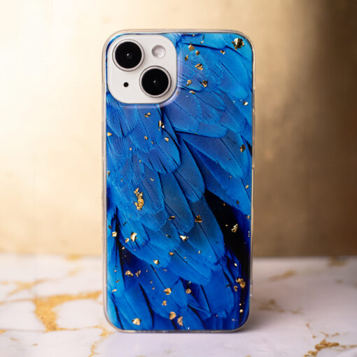 Gold Glam case for iPhone 13 Pro 6,1" blue - Image 7