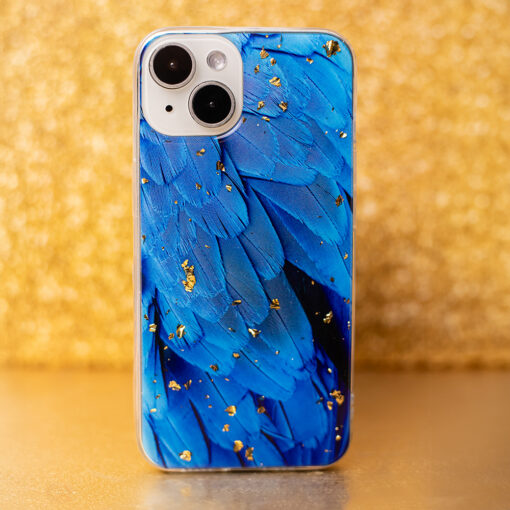 Gold Glam case for iPhone 13 Pro 6,1" blue - Image 8