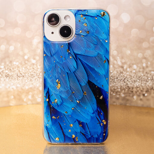Gold Glam case for iPhone 13 Pro 6,1" blue - Image 10