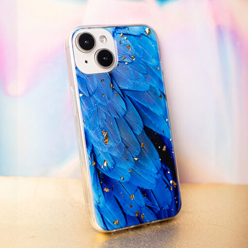 Gold Glam case for iPhone 13 Pro 6,1" blue - Image 12