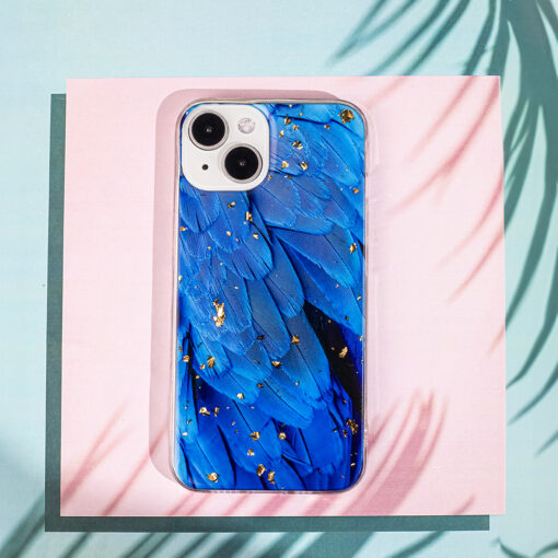 Gold Glam case for iPhone 13 Pro 6,1" blue - Image 13