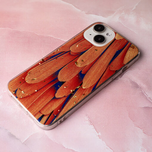 Gold Glam case for iPhone 13 Pro 6,1" orange - Image 5