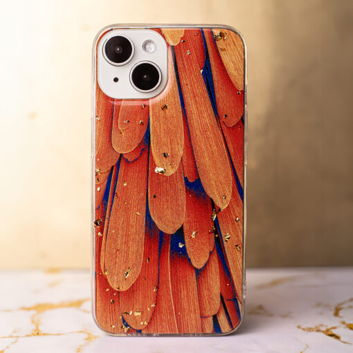 Gold Glam case for iPhone 13 Pro 6,1" orange - Image 7