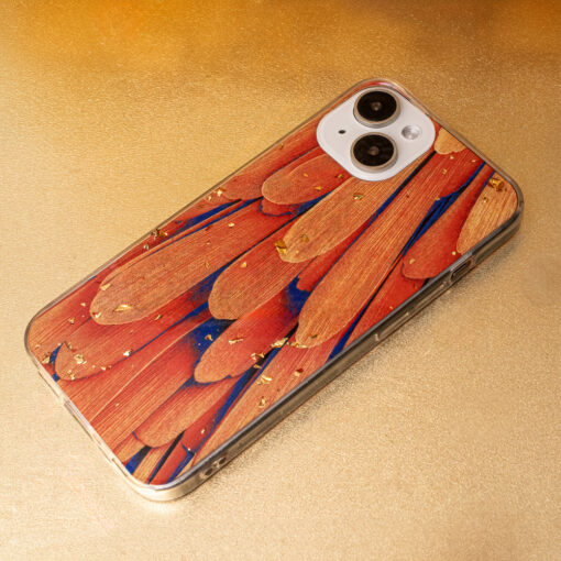 Gold Glam case for iPhone 13 Pro 6,1" orange - Image 9