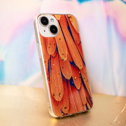 Gold Glam case for iPhone 13 Pro 6,1" orange - Image 12
