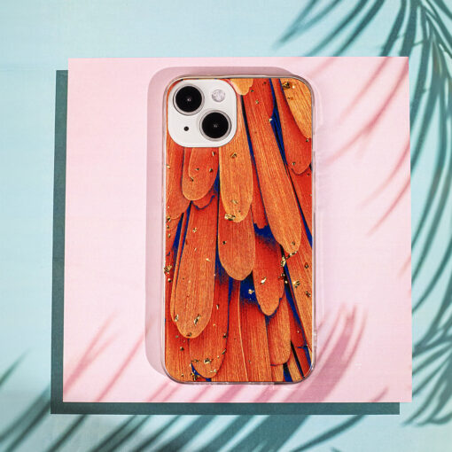 Gold Glam case for iPhone 13 Pro 6,1" orange - Image 13