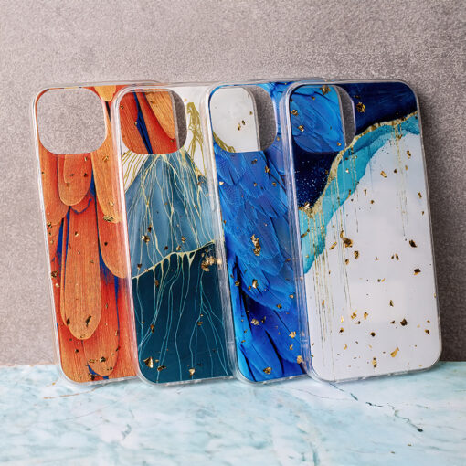 Gold Glam case for Samsung Galaxy A26 5G feathers - Image 10