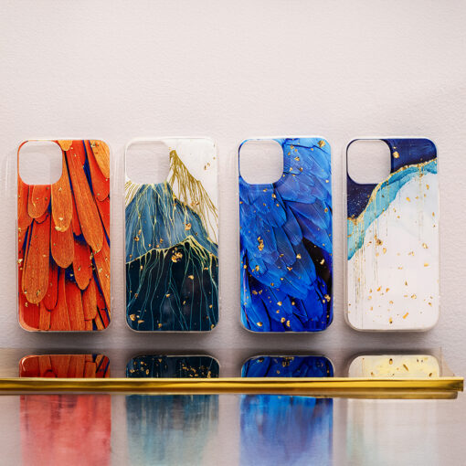 Gold Glam case for Samsung Galaxy A26 5G feathers - Image 12