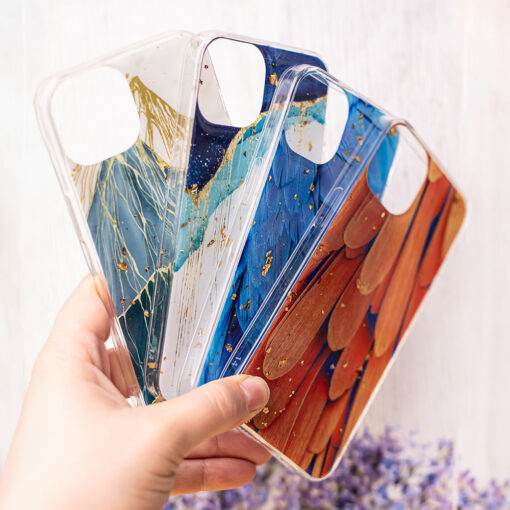 Gold Glam case for Samsung Galaxy A26 5G feathers - Image 13