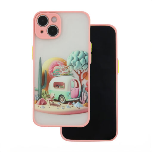 Ultra Trendy case for iPhone 12 6,1" Travel pink