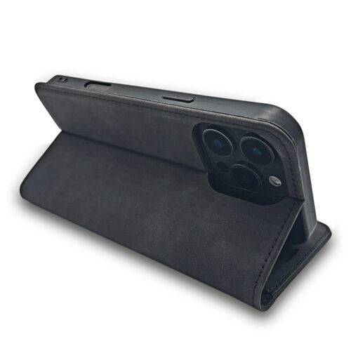 Smart Suede case for iPhone 16 Plus 6,7" black - Image 4