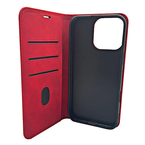 Smart Suede case for iPhone 16 Plus 6,7" red - Image 3