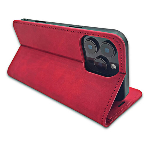 Smart Suede case for iPhone 16 Plus 6,7" red - Image 4