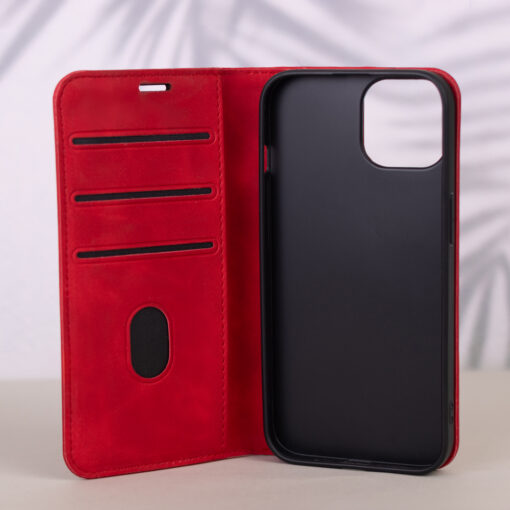 Smart Suede case for iPhone 16 Plus 6,7" red - Image 6