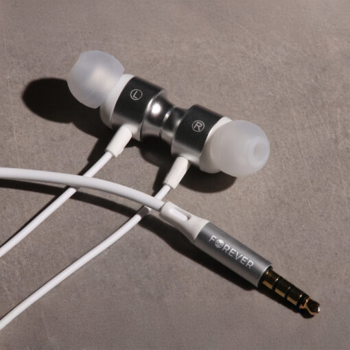 Forever wired earphones EP-01 jack 3,5mm white - Image 3