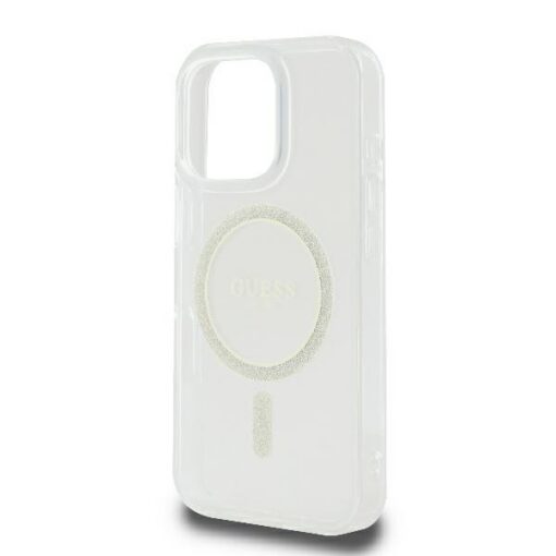 Guess HC MagSafe IML Glitter Circle case for iPhone 16 Pro 6,3" transparent - Image 6
