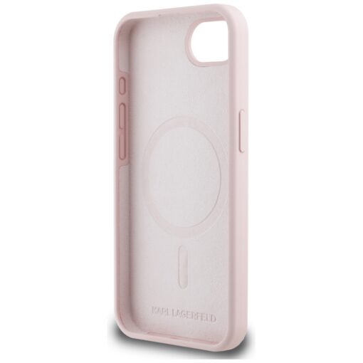 Karl Lagerfeld HC MagSafe Silicone Double Heads case for iPhone 16e Pink - Image 7