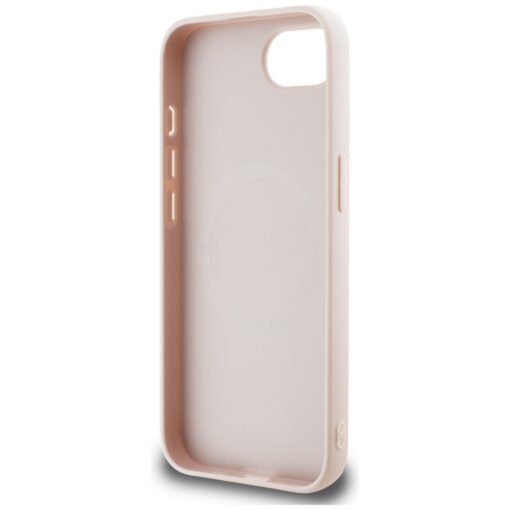 Guess HC MagSafe 4G PU Script Logo Case for iPhone 16e Pink - Image 6