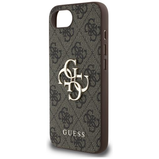 Guess HC 4G PU Big Logo Case for iPhone 16e Brown - Image 6