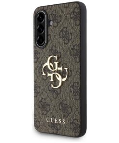 Guess HC 4G PU Big Logo Case for Samsung Galaxy A36 Brown