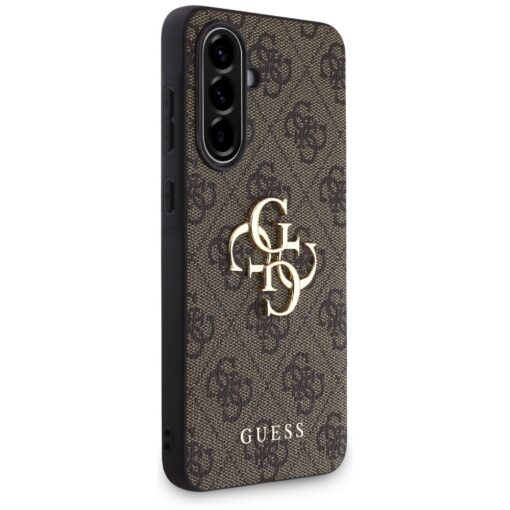 Guess HC 4G PU Big Logo Case for Samsung Galaxy A56 Brown - Image 3