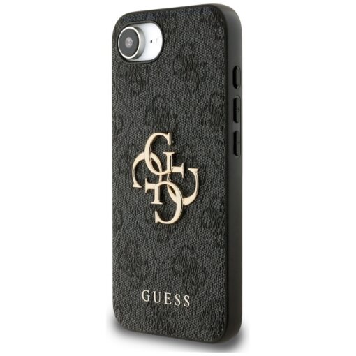 Guess HC 4G PU Big Logo Case for iPhone 16e Black - Image 2