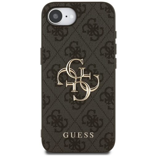 Guess HC 4G PU Big Logo Case for iPhone 16e Black - Image 3