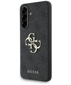 Guess HC 4G PU Big Logo Case for Samsung Galaxy A36 Black