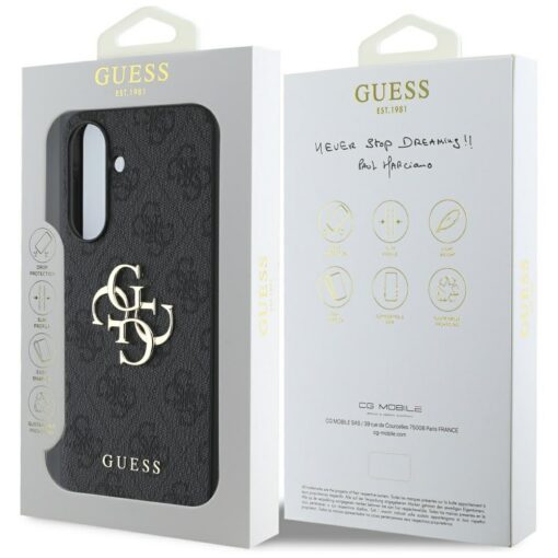 Guess HC 4G PU Big Logo Case for Samsung Galaxy A36 Black - Image 7