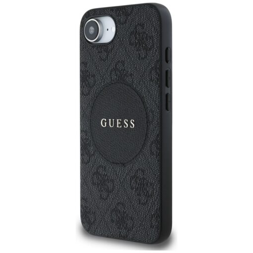 Guess HC MagSafe PU 4G Circle with Classic Logo case for iPhone 16e Black - Image 2
