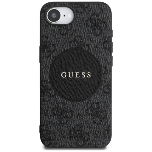 Guess HC MagSafe PU 4G Circle with Classic Logo case for iPhone 16e Black - Image 3