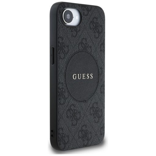Guess HC MagSafe PU 4G Circle with Classic Logo case for iPhone 16e Black - Image 4