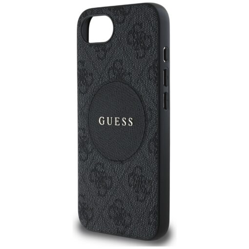 Guess HC MagSafe PU 4G Circle with Classic Logo case for iPhone 16e Black - Image 6