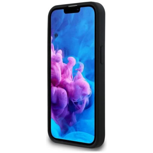 Guess HC Silicone Script Metal Logo Case for iPhone 16e Black - Image 5