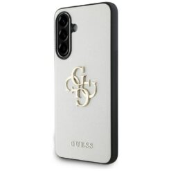 Guess HC PU Grained Big 4G and Classic Logo case for Samsung Galaxy A56 Beige