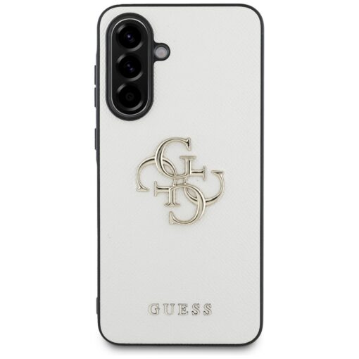 Guess HC PU Grained Big 4G and Classic Logo case for Samsung Galaxy A56 Beige - Image 2