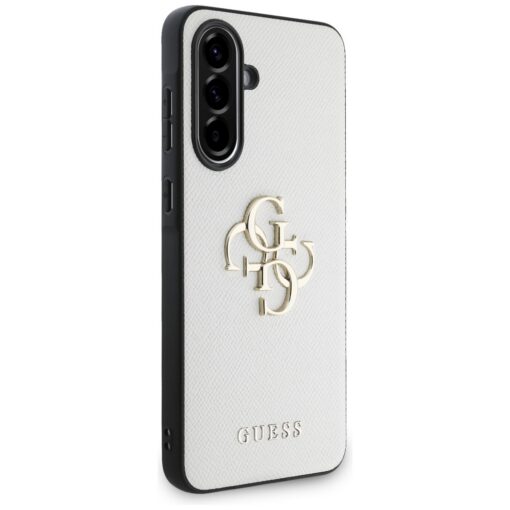 Guess HC PU Grained Big 4G and Classic Logo case for Samsung Galaxy A56 Beige - Image 3