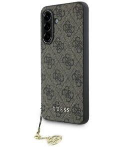 Guess HC PU 4G Charm case for Samsung Galaxy A36 Brown