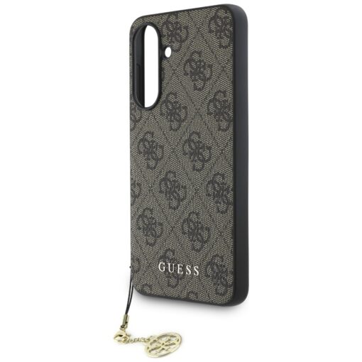 Guess HC PU 4G Charm case for Samsung Galaxy A56 Brown - Image 5