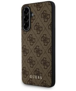 Guess HC PU 4G Classic case for Samsung Galaxy A36 Brown