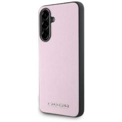 Karl Lagerfeld HC Saffiano Metal Logo Case for Samsung Galaxy A56 Pink