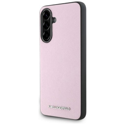 Karl Lagerfeld HC Saffiano Metal Logo Case for Samsung Galaxy A56 Pink