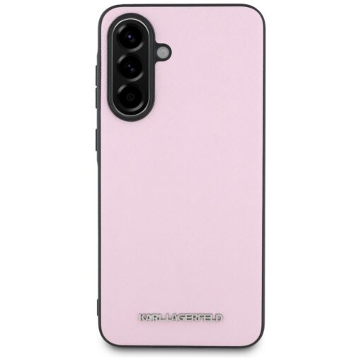 Karl Lagerfeld HC Saffiano Metal Logo Case for Samsung Galaxy A56 Pink - Image 2