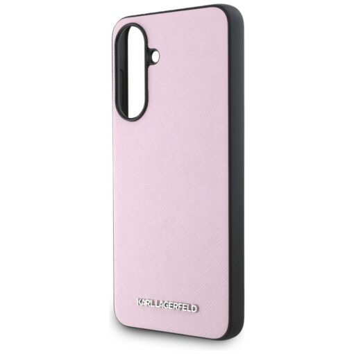 Karl Lagerfeld HC Saffiano Metal Logo Case for Samsung Galaxy A56 Pink - Image 5