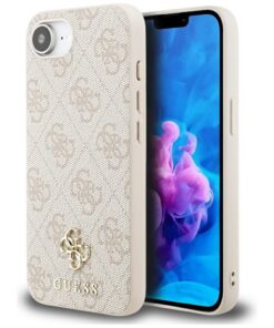 Guess HC MagSafe PU 4G Small 4G and Classic case for iPhone 16e Pink