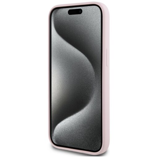 Karl Lagerfeld HC MagSafe Silicone KC Body Ring case for iPhone 15 Pink - Image 5