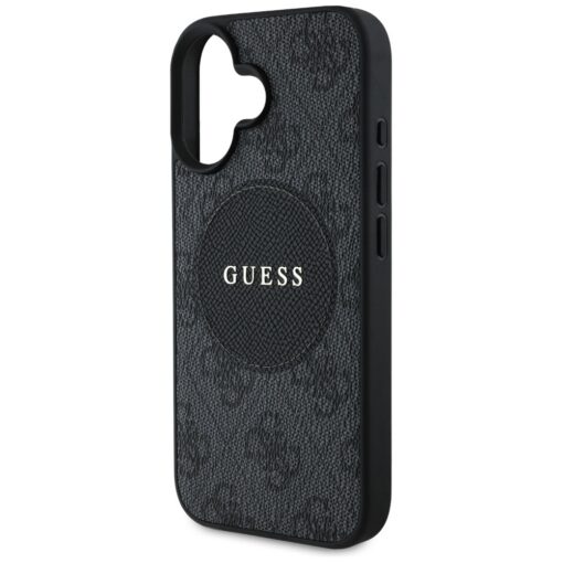 Guess HC MagSafe PU 4G Circle with Classic Logo case for iPhone 16 Black - Image 6