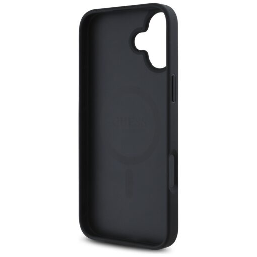 Guess HC MagSafe PU 4G Circle with Classic Logo case for iPhone 16 Black - Image 7