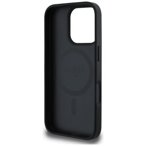 Guess HC MagSafe PU 4G Circle with Classic Logo case for iPhone 16 Pro Black - Image 7