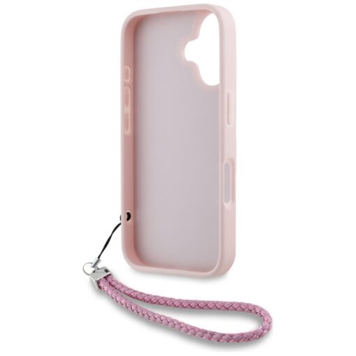 Karl Lagerfeld HC Quilted PU Initial Logo & Chain Strap case for iPhone 16 Pink - Image 6